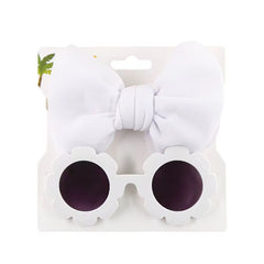 Set Balaca Gafas Flor blanco