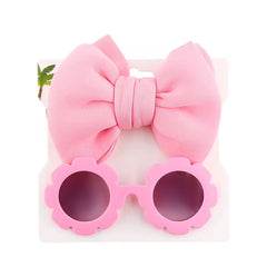Set Balaca Gafas Flor rosa