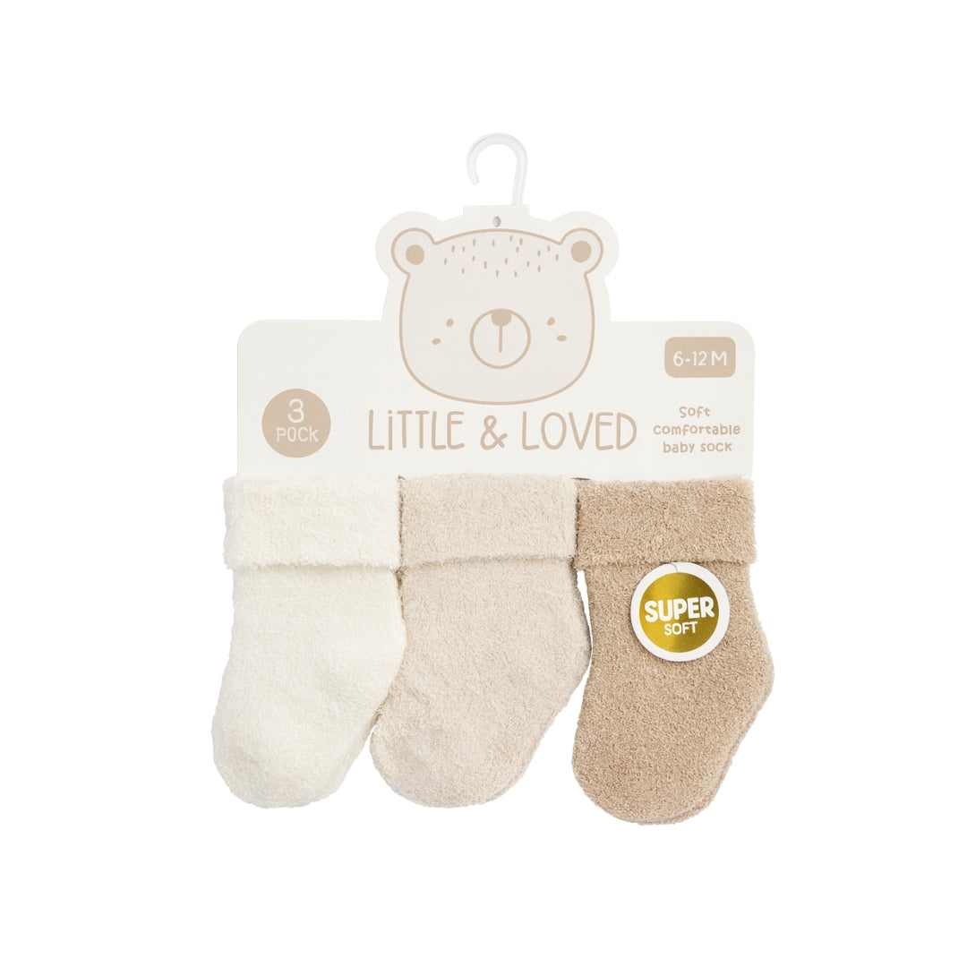 Set De 3 Medias Doblez Con Detalle De Peluche