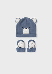 Set Gorro y Medias Oso Azul Mayoral