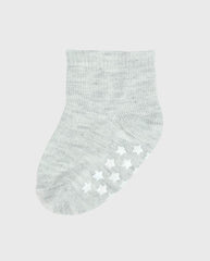 Set 5 Medias Estampado Cara Feliz Gris