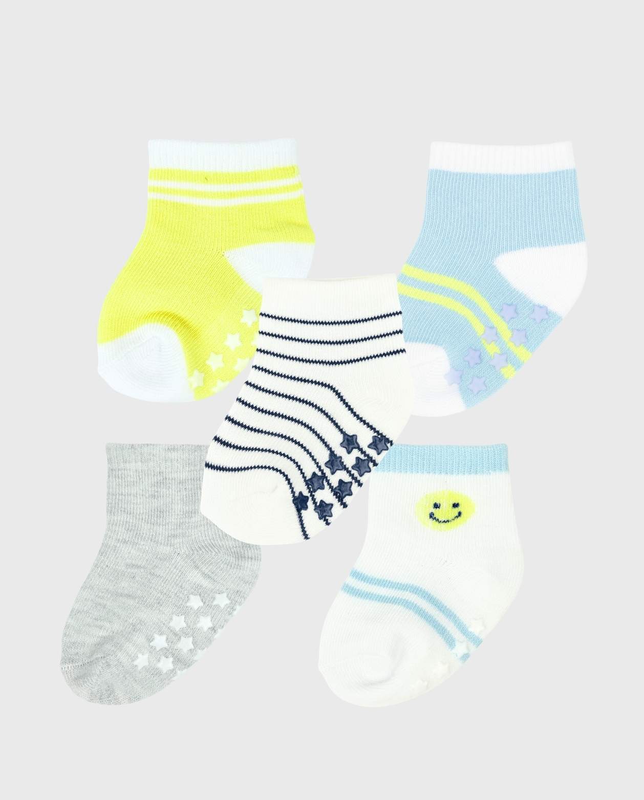 Set 5 Medias Estampado Cara Feliz