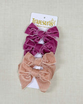 Set 2 Pinzas Terciopelo Niñas