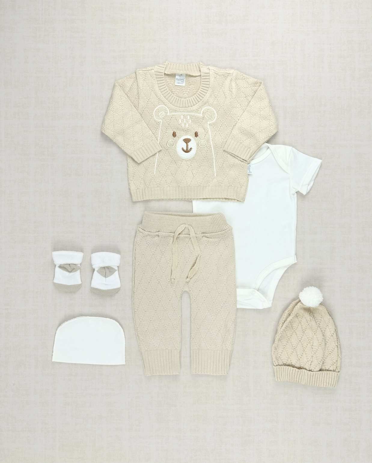 Set Primer Día Cara Oso Cafe