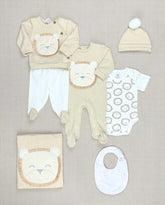 Set Primer Día León Calado Beige