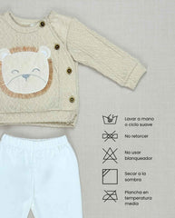 Set Primer Día León Calado Beige Instrucciones