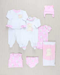 Set Primer Dia Oso Jardín Blanco