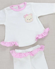 Set Primer Dia Oso Jardin Beige Detalle Niñas