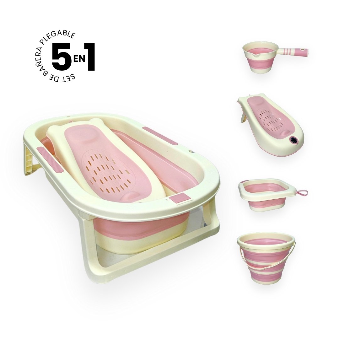 Set de Bañera 5 en 1 con Accesorios Pink