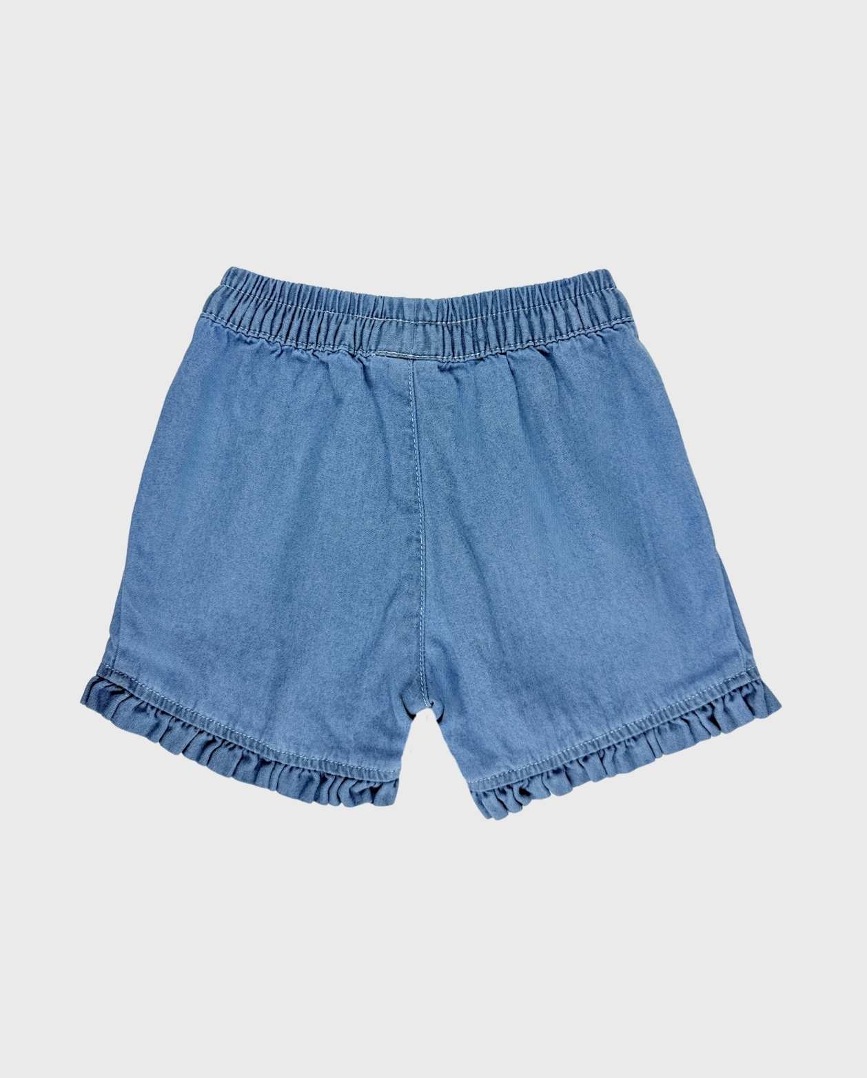 Short Bordado Corazones Indigo Demin