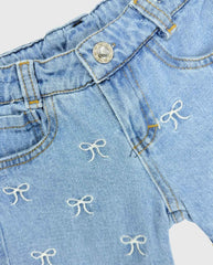 Short Jeans Bordado Moños
