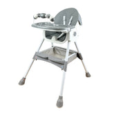 Silla Comedor Con Ruedas Gris