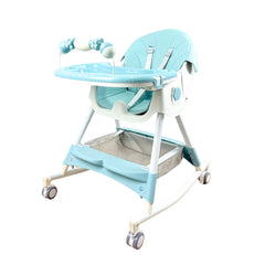 Silla Comedor Con Ruedas Verde Mecedora