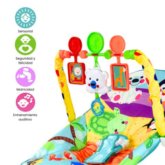 Silla Mecedora Rocker Monos Con Panel Táctil Detalles