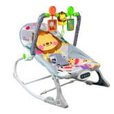 Silla Mecedora Rocker León Azul Con Panel Táctil