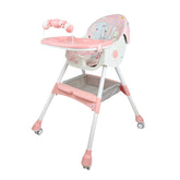 Silla Comedor Bandeja Didáctica King Maxibaby Rosa