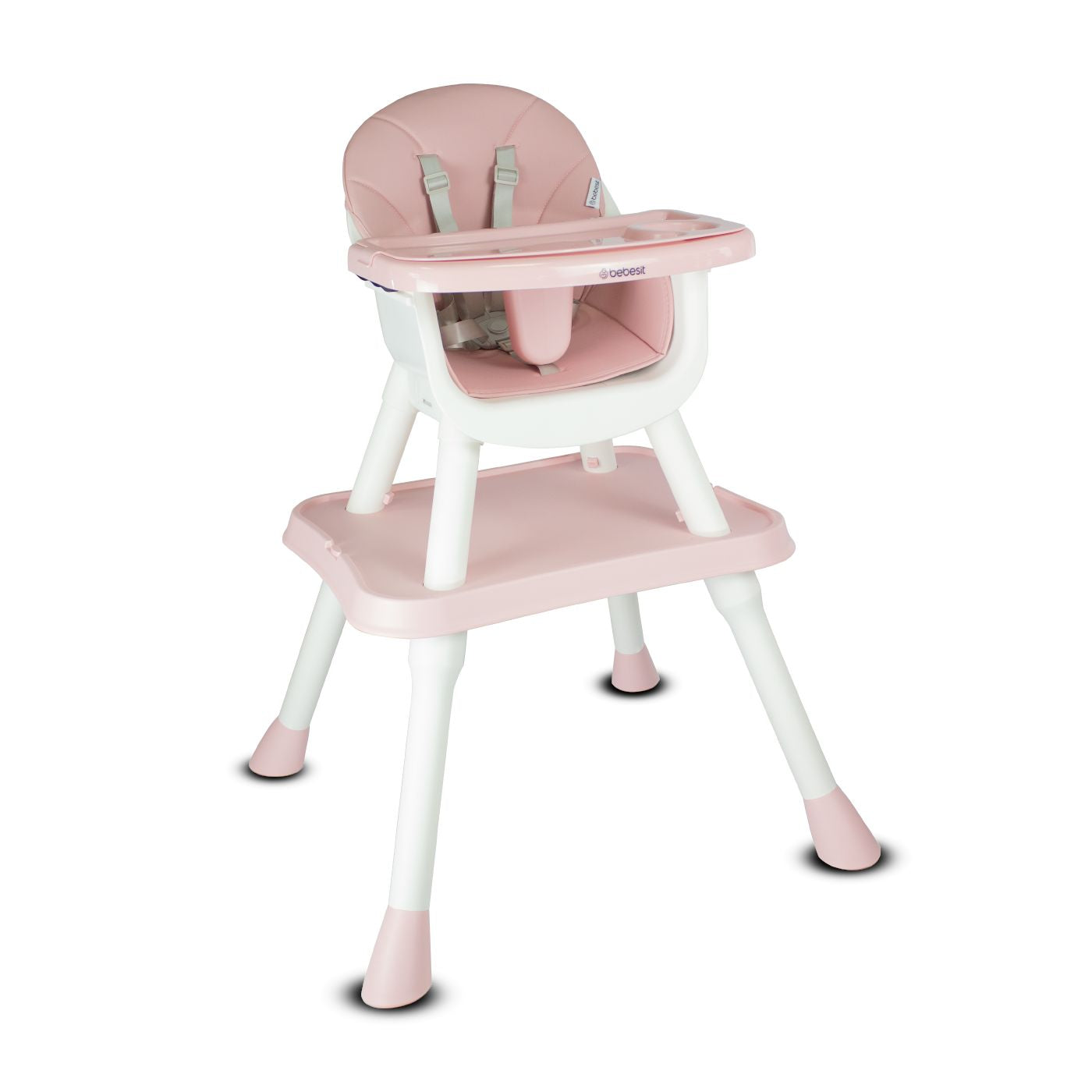 Silla Comedor Para Bebé 3 en 1 Fussion Rosa Bebesit