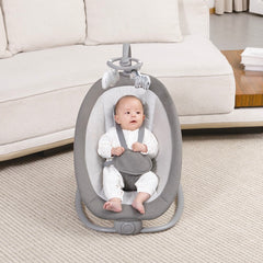 Silla Eléctrica Mecedora y Columpio Zebra Gris USO