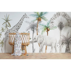 Muselina Bambú 120 x 120 África Blanco