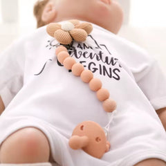 Sujetador Chupo Flor Bebes