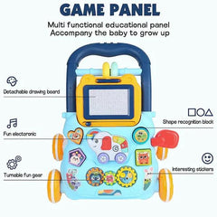 Andadera Multifuncional Tablero Elefante Azul