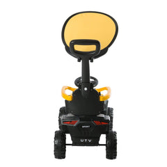 Cuatrimoto Para Bebé Montable Con Capota Amarillo Ebaby Parasol