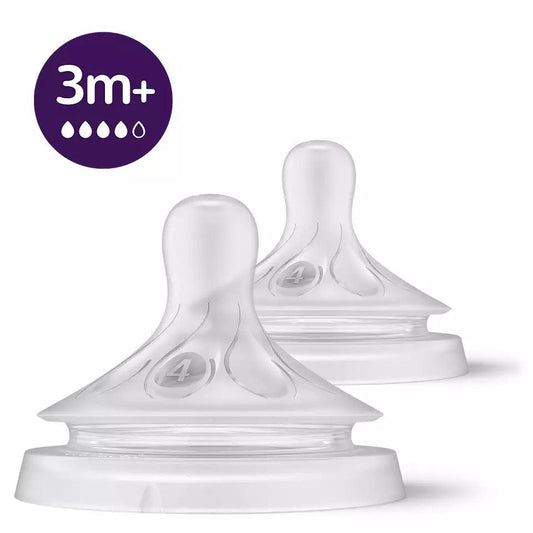 Set Tetina Natural Response Flujo 3.0 4 Rapido