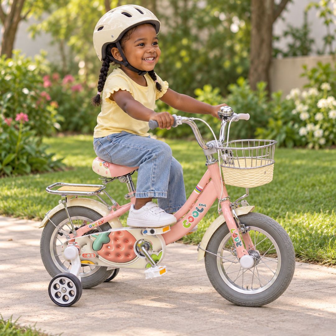 Bicicleta Fresa Cool Kids con Ruedas de Apoyo modelo