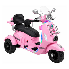 Moto Vespa Con Luces De Dos Puestos Rosa