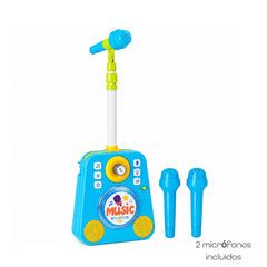 Juguete Parlante con Micrófono Musical Azul