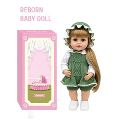 Muñeca Juguete Sonido Bebé Real Traje Verde