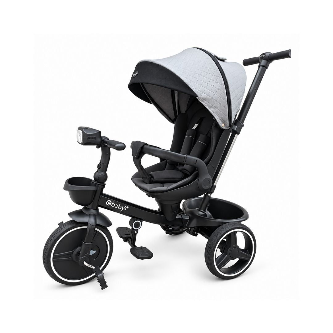 Triciclo Paseador Premium Gris Ebaby®
