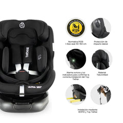 Silla De Carro Ultra 360 Isofix Premium Negro Caracteristicas