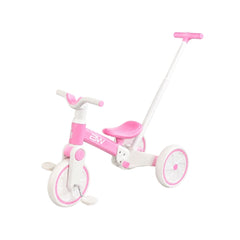 Balance Bike 3 En 1 Forza Rosa Con Push diseño