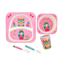 Set de Vajilla En Bamboo Princesa diseño