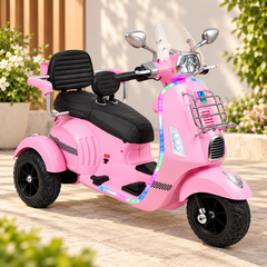 Moto Vespa Con Luces De Dos Puestos Rosa ambiente