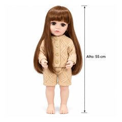 Muñeca Interactiva Juguete Sonido Bebé Real Deluxe