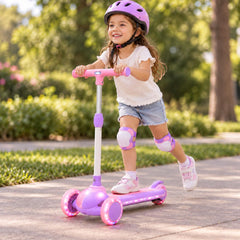 Patineta Scotter Luces y Musica Lila Rosa MODELO