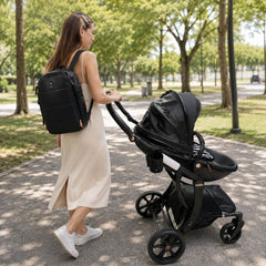 Coche Moisés Reversible con Porta Bebé 2 en 1 San Negro Kidilo