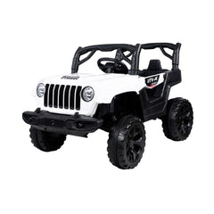Carro Montable Eléctrico Para Niños Cherokee 12V Blanco