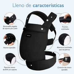 Cargador Ergonómico Acogedor y Ligero Momcozy características