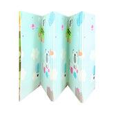 Tapete De Gateo Plegable Estampado Azul