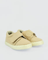 Tenis Velcro Beige Yute