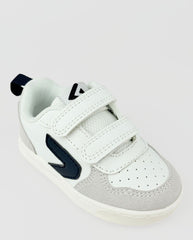 Tenis Velcro Combinado Gris Azul Zippy Detalles