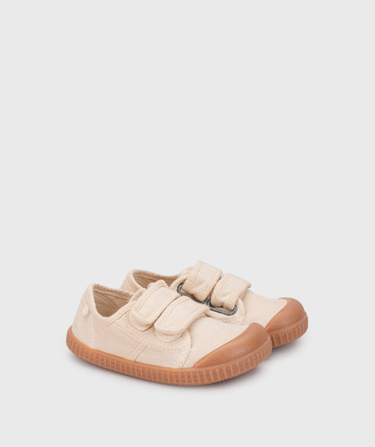 Tenis Berri Brf Velcro Caramelo Marfil Igor