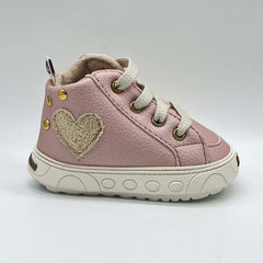 Tenis Bota Palo Rosa Corazón Melosos detalle