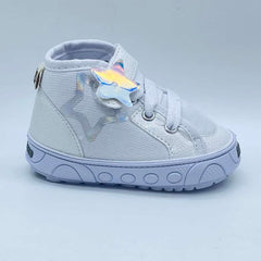 Tenis Botas Blanco Estrellas Meloso detalle