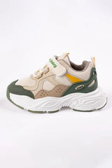 Tenis Combinado Velcro Nova Verde perfil
