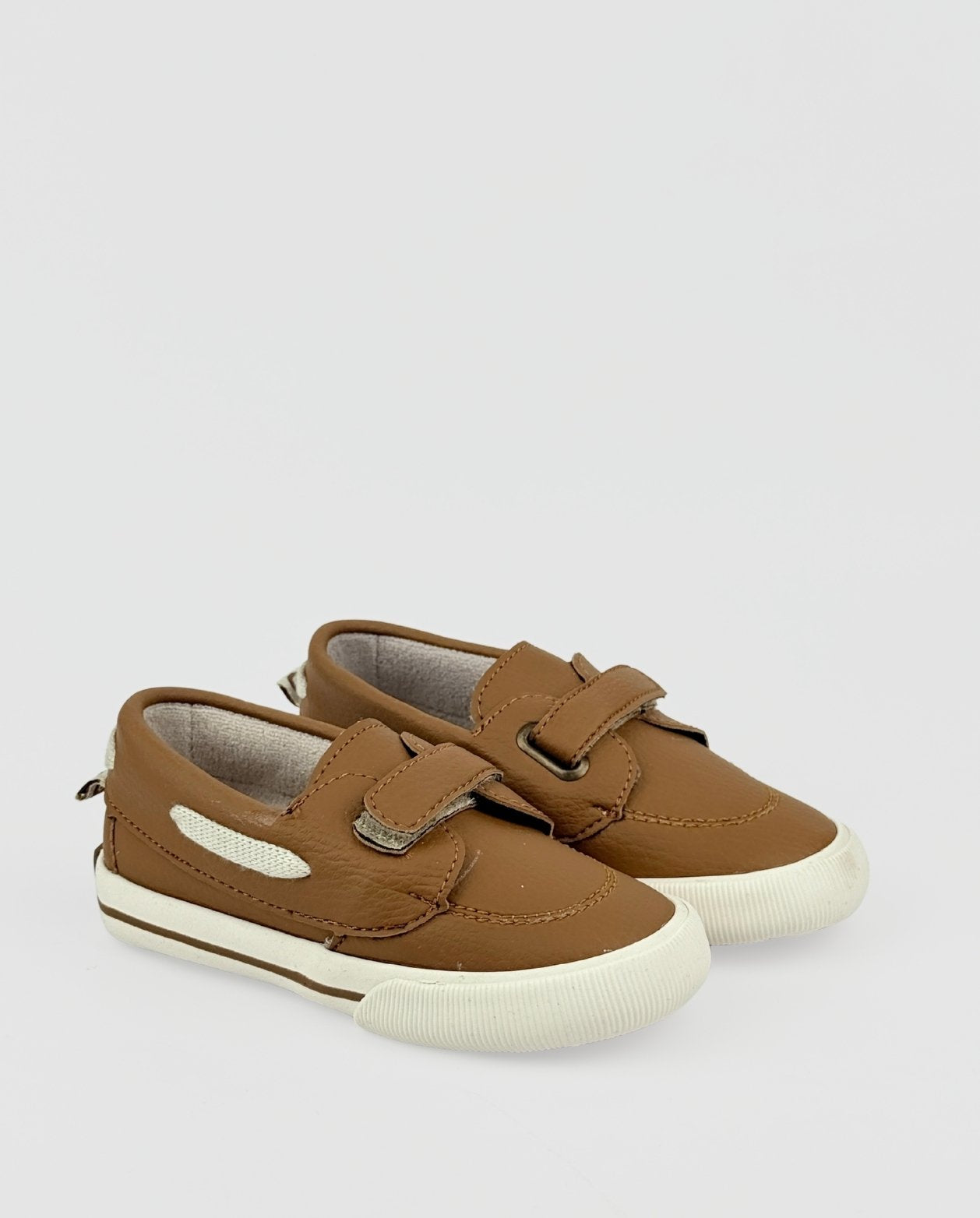 Tenis Elegantes Café Con Velcro