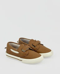 Tenis Elegantes Café Con Velcro